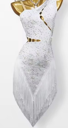 Lateinkleid turnierkleid weiß - turnierkleid,