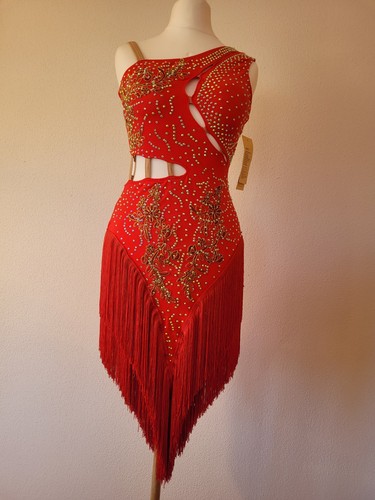 Latein turnierkleid rot - turnierkleid,, s